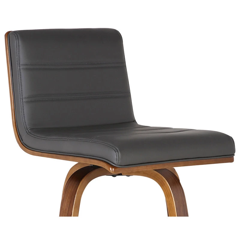 Armen Living Vienna Contemporary Swivel Bar Stool, Bar Height, Gray 5 Armen Living Vienna Contemporary Swivel Bar Stool, Bar Height, Gray - Image 5