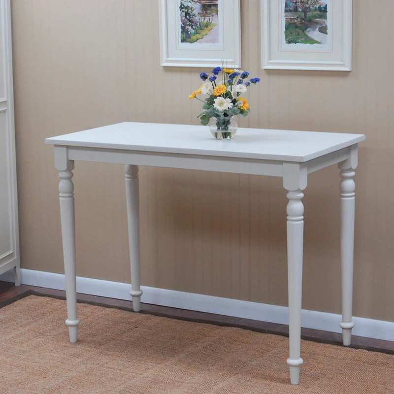 Carolina Classics Hawthorne Bar Table, Antique White 2 Carolina Classics Hawthorne Bar Table, Antique White - Image 2