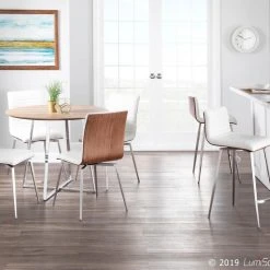 Lumisource Mason Swivel Counter Stool, Set Of 2, White -CHAMPRO shop ce61b47601982422 4558 w800 h800 b0 p0