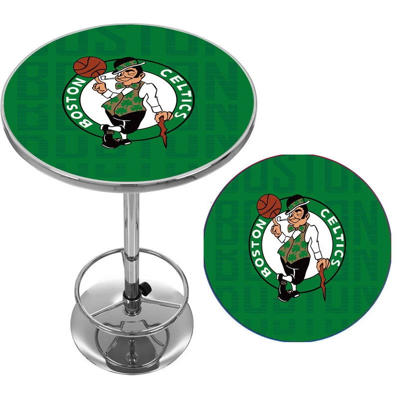 Trademark Gameroom NBA Chrome Pub Table, City, Boston Celtics 2 Trademark Gameroom NBA Chrome Pub Table, City, Boston Celtics - Image 2