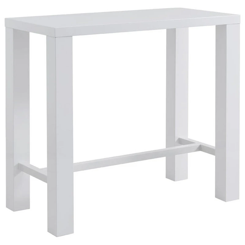 Euro Style Abby Bar Table Top, High Gloss White 4 Euro Style Abby Bar Table Top, High Gloss White - Image 4