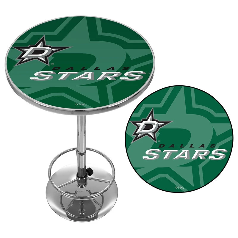 Trademark Gameroom NHL Chrome Pub Table, Watermark, Dallas Stars 2 Trademark Gameroom NHL Chrome Pub Table, Watermark, Dallas Stars - Image 2