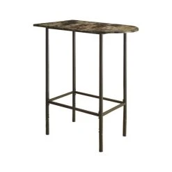 Monarch Home Bar Pub 36" Rectangular Small Kitchen Metal Brown Marble Look -CHAMPRO shop d3e161bc0ef97342 4429 w800 h800 b1 p0