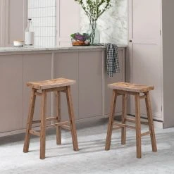 Boraam Industries, Inc. Sonoma Saddle Seat Bar Stool, Barnwood Wire-Brush -CHAMPRO shop d401f3cb03fd4147 2058 w800 h800 b0 p0