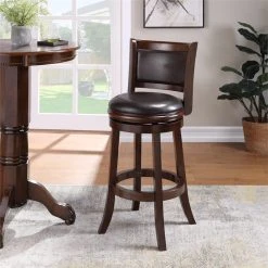Boraam Industries, Inc. Boraam Augusta 29" Swivel Bar Stool In Cappuccino And Dark Brown -CHAMPRO shop d4a1bc1e0f63c413 3208 w800 h800 b0 p0