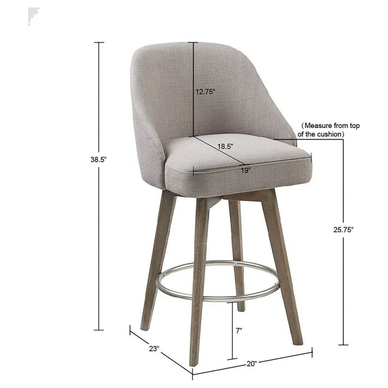 Olliix Madison Park Pearce Counter Stool With Swivel Seat 7 Olliix Madison Park Pearce Counter Stool With Swivel Seat - Image 7