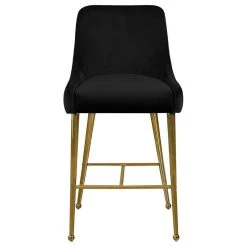 Meridian Furniture Owen Velvet Stool, Set Of 2, Black -CHAMPRO shop d6e123900274124b 4299 w800 h800 b1 p0