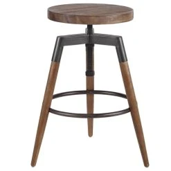 Olliix INK+IVY Frazier Adjustable Height Round Wood Counter Stool Bar Stool 11 Olliix INK+IVY Frazier Adjustable Height Round Wood Counter Stool Bar Stool -CHAMPRO shop d80113dc0e58d2cf 9828 w800 h800 b1 p0