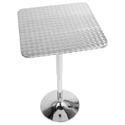 Lumisource Bistro Contemporary Adjustable Square Bar Table, Silver -CHAMPRO shop d90142d202952553 3627 w800 h800 b1 p0