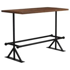 Vida XL International B.V. VidaXL Bar Table Solid Reclaimed Wood Dark Brown 59.1"x27.6"x42.1" Wood Table -CHAMPRO shop d98189fe02eb5d33 0083 w800 h800 b1 p0