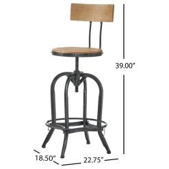 GDFStudio Modern Industrial Design Adjustable Seat Height Bar/Counter Stool -CHAMPRO shop da51e8480229583d 4429 w800 h800 b1 p0