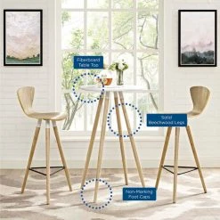 Modway Track Round Bar Table -CHAMPRO shop da61684300cd2554 9456 w800 h800 b0 p0