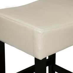 GDFStudio GDF Studio Duff Backless Leather Counter Stools, Set Of 2, Ivory -CHAMPRO shop da815a3f01c41c07 2945 w800 h800 b0 p0
