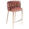 Statements By J Milano Counter Chair, Rose