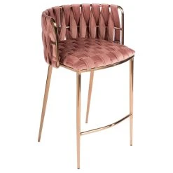 Statements By J Milano Counter Chair, Rose