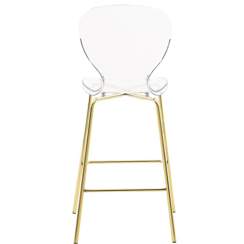 Meridian Furniture Clarion Counter Stool, Set Of 2, Gold 2 Meridian Furniture Clarion Counter Stool, Set Of 2, Gold - Image 2