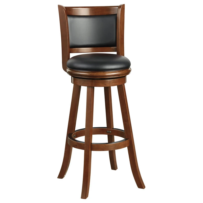 Boraam Industries, Inc. Boraam Augusta 34" Extra Tall Swivel Bar Stool, Cherry 2 Boraam Industries, Inc. Boraam Augusta 34" Extra Tall Swivel Bar Stool, Cherry - Image 2