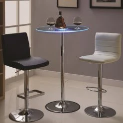 Coaster Home Furnishings Coaster 42" Transitioning LED Bar Table With Chrome Base -CHAMPRO shop dee195f908e7a99e 1305 w800 h800 b0 p0