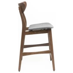 GDFStudio GDF Studio Molle Mid-Century Design Counter Stools, Gray/Walnut, Set Of 2 -CHAMPRO shop def11150039999c6 7495 w800 h800 b1 p0