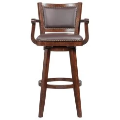 Boraam Industries, Inc. Broadmoor Swivel Stool, Cappuccino, 36"