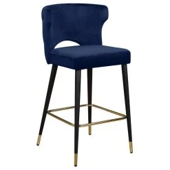 Meridian Furniture Kelly Velvet Stool, Set Of 2, Navy 8 Meridian Furniture Kelly Velvet Stool, Set Of 2, Navy -CHAMPRO shop e101986b0274147c 7443 w800 h800 b1 p0