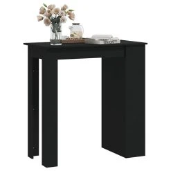 Vida XL International B.V. VidaXL Bar Table With Storage Rack Black Engineered Wood Pub Breakfast Table -CHAMPRO shop e15159f1028b1f28 3925 w800 h800 b1 p0
