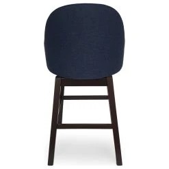 GDFStudio Armstrong Modern Upholstered Swivel Bar Stool, Navy Blue/Espresso -CHAMPRO shop e221d99801dbd12e 6283 w800 h800 b1 p0
