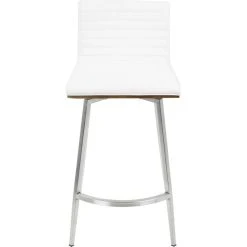 Lumisource Mason Swivel Counter Stool, Set Of 2, White -CHAMPRO shop e4119afd0b842bcf 1473 w800 h800 b1 p0