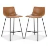 Poly & Bark Poly And Bark Paxton 24" Counter Stool, Set Of 2, Tan