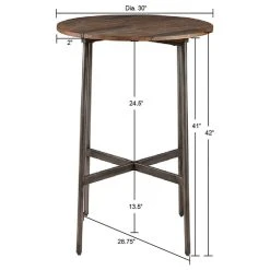 Olliix INK+IVY Renu Modern Industrial Wood Counter Stool, Bar Table -CHAMPRO shop e711eb15037db152 4967 w800 h800 b1 p0