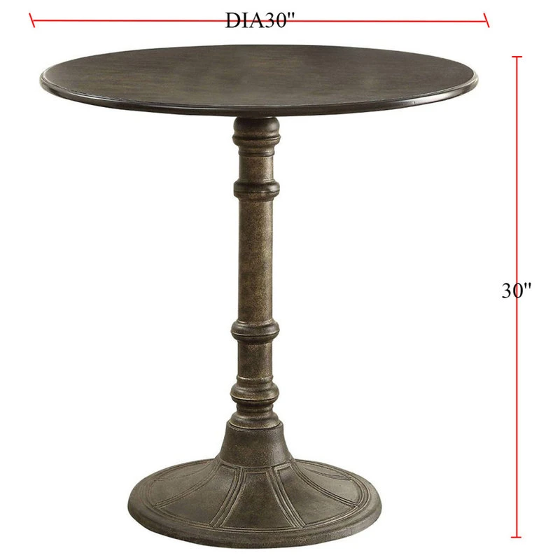 Simple Relax Round Bistro Table, Bronze 3 Simple Relax Round Bistro Table, Bronze - Image 3