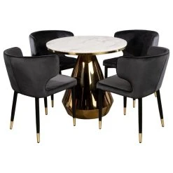 Statements By J Gigi Marble Top Dining Bistro Table -CHAMPRO shop ea11e0ee0f342cdf 8268 w800 h800 b1 p0