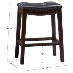 Olliix Madison Park Belfast Saddle Counter Stool, Navy -CHAMPRO shop ea616c0301f0eb36 0158 w800 h800 b1 p0