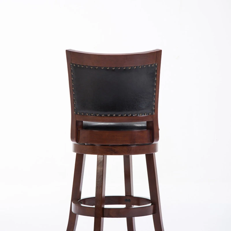 Boraam Industries, Inc. Bristol Swivel Stool, 24", Cherry 3 Boraam Industries, Inc. Bristol Swivel Stool, 24", Cherry - Image 3