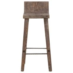 Kosas Home Reagan Low Back Stool, Rustic Brown, Barstool -CHAMPRO shop ead14c110a46a291 8338 w800 h800 b1 p0