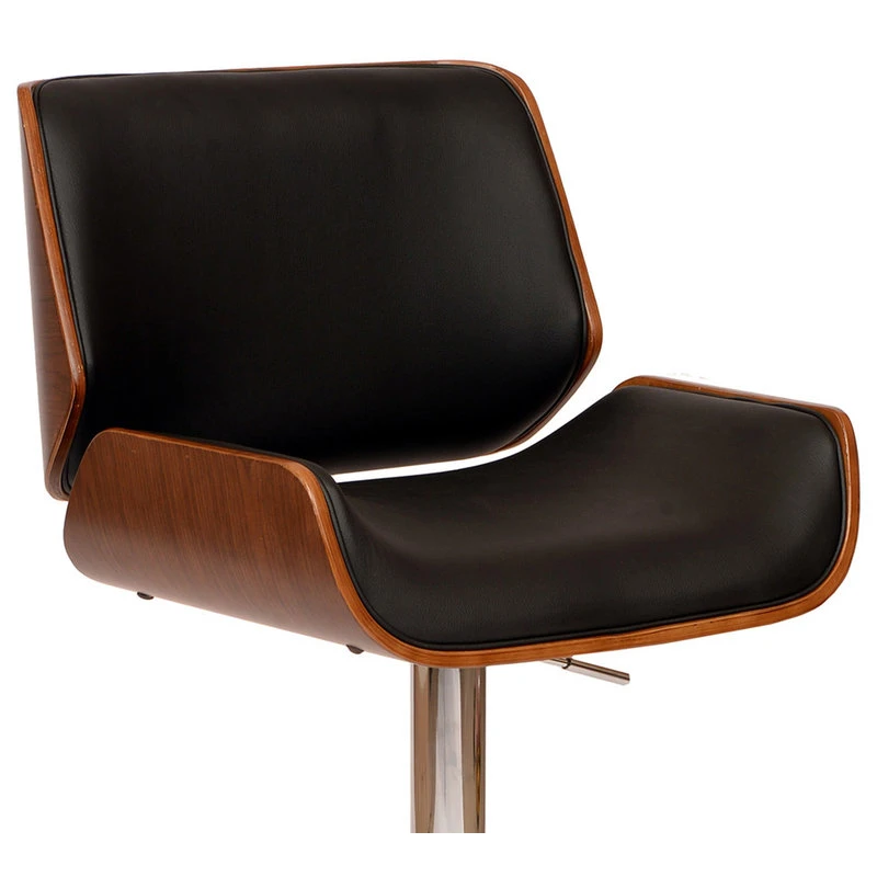 Armen Living London Swivel Adjustable Bar Stool, Black 3 Armen Living London Swivel Adjustable Bar Stool, Black - Image 3