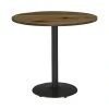 KFI Furniture KFI Urban Loft 36" Round Breakroom Table Natural Round Black Base Bistro Height