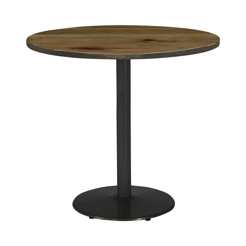 KFI Furniture KFI Urban Loft 36" Round Breakroom Table Natural Round Black Base Bistro Height 1 KFI Furniture KFI Urban Loft 36" Round Breakroom Table Natural Round Black Base Bistro Height