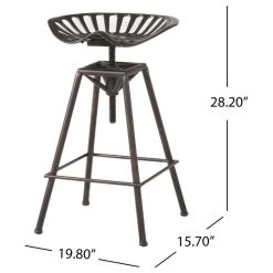 GDFStudio GDF Studio Charlie Saddle Seat Copper Bar Stool -CHAMPRO shop ee3168c1039aa20b 9741 w800 h800 b1 p0