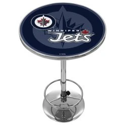 Trademark Gameroom NHL Chrome Pub Table, Watermark, Winnipeg Jets