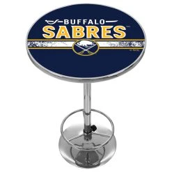 Trademark Gameroom NHL Chrome Pub Table, Buffalo Sabres