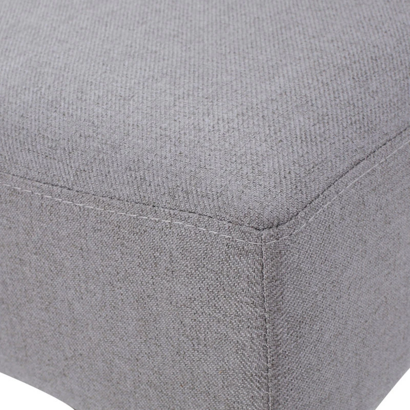 GDFStudio GDF Studio Ester Modern Fabric Barstool, Set Of 2, Light Gray 7 GDFStudio GDF Studio Ester Modern Fabric Barstool, Set Of 2, Light Gray - Image 7