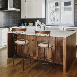 Kira Home Avery 30" Adjustable Swivel Barstool, Real Wood Accent Back, (2) 8 Kira Home Avery 30" Adjustable Swivel Barstool, Real Wood Accent Back, (2) -CHAMPRO shop f431420b00c3e443 8443 w800 h800 b0 p0