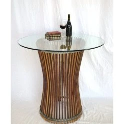 Winecountrycraftsman Wine Barrel Pub Or Tasting Table - Halesia - Made From CA Wine Barrels, 36" -CHAMPRO shop f4a1725b0d533bc1 0093 w800 h800 b0 p0