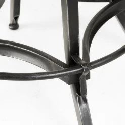 GDFStudio GDF Studio Brixton Adjustable Swivel Iron Bar Stool, Brown Leather -CHAMPRO shop f5315de8022e9e9d 1401 w800 h800 b0 p0