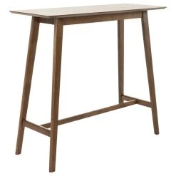 GDFStudio GDF Studio Margaret Natural Walnut Finish Wood Bar Table, Walnut Finish