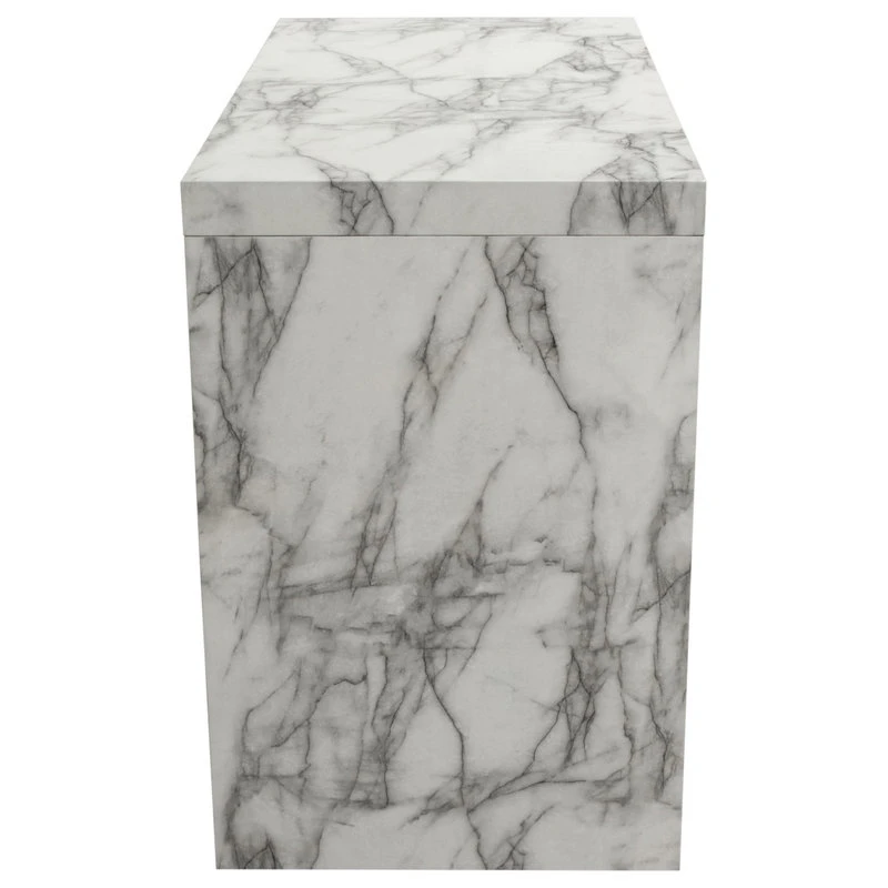 Nova Lifestyle Icon Faux Marble Waterfall Bar Height Table 6 Nova Lifestyle Icon Faux Marble Waterfall Bar Height Table - Image 6