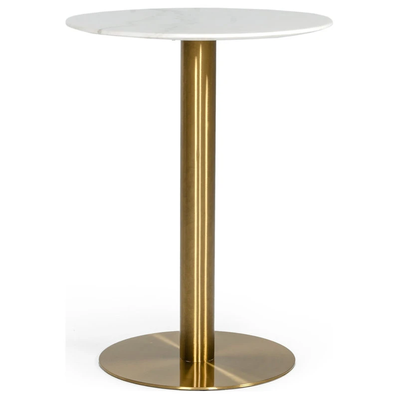 Vig Furniture Inc. Modrest Fairway Glam White Marble And Brushed Gold Bar Table 1 Vig Furniture Inc. Modrest Fairway Glam White Marble And Brushed Gold Bar Table