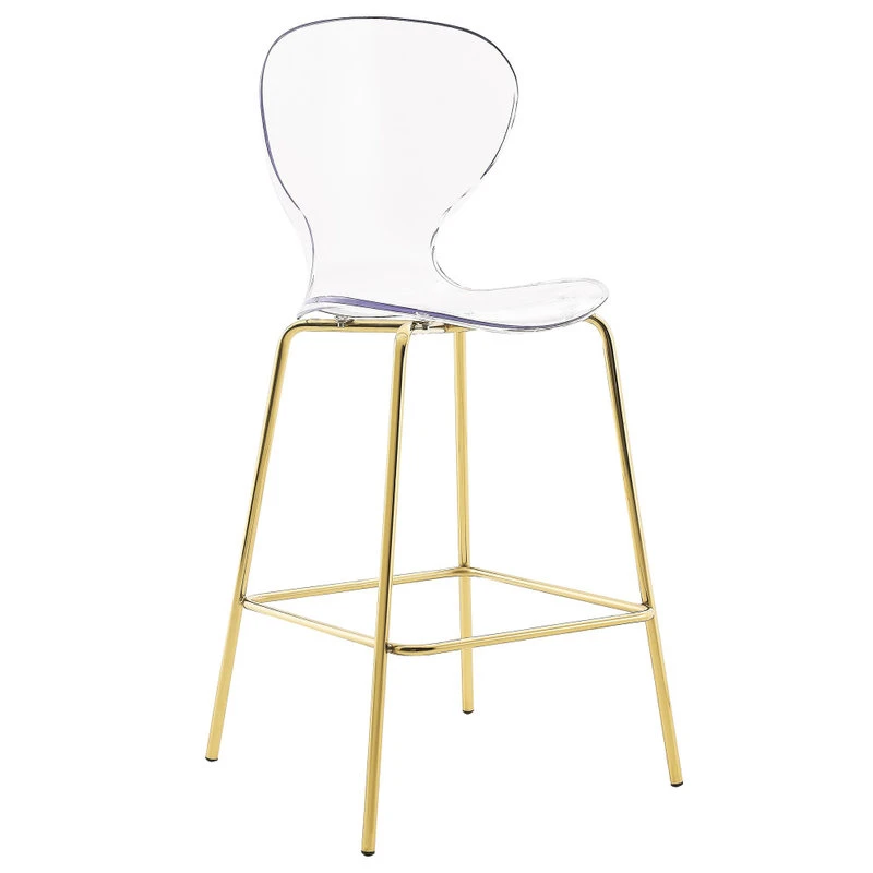 Meridian Furniture Clarion Counter Stool, Set Of 2, Gold 3 Meridian Furniture Clarion Counter Stool, Set Of 2, Gold - Image 3
