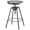 GDFStudio GDF Studio Charlie Saddle Seat Copper Bar Stool